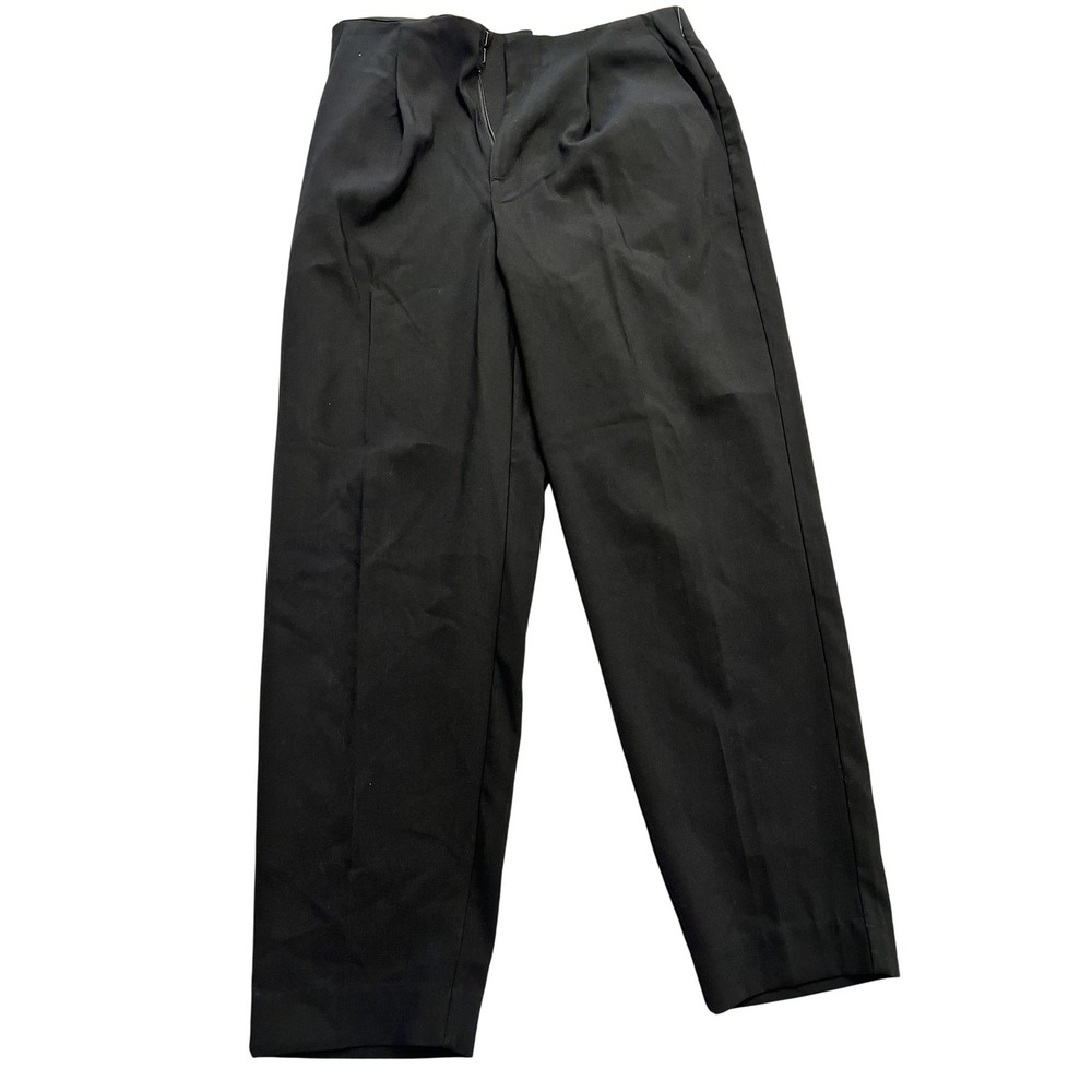 A New Day Pants‎ Womens 10 Black High Rise Tapered Leg Stretch Dress Trousers